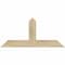 Ekena Millwork Portland Rough Sawn Timber Gable Bracket, Douglas Fir, 36"W x 16"H x 2"D x 4"F, 11/12 Pitch GBW036X16X0204POR00RDF - alternate 1
